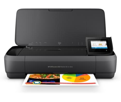 HP OfficeJet 250 Mobile All-in-One Printer Inkjet Colour MFP A4 20 ppm USB Wi-Fi Bluetooth
