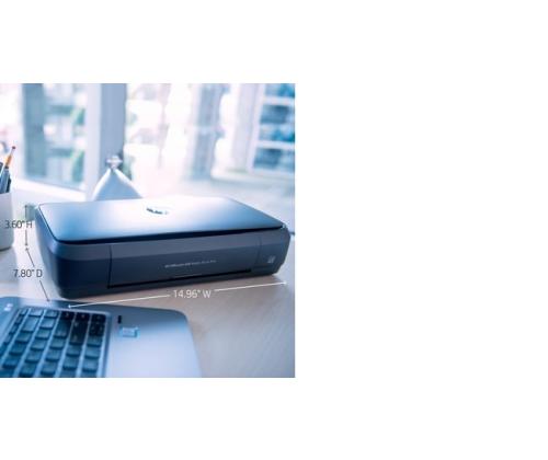 HP OfficeJet 250 Mobile All-in-One Printer Inkjet Colour MFP A4 20 ppm USB Wi-Fi Bluetooth