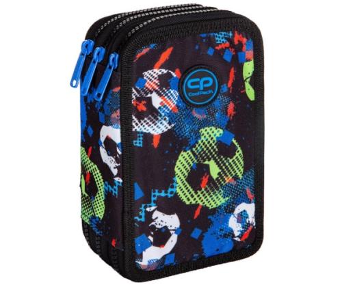 Triple decker pencil case with equipment CoolPack Jumper 3 FOOTBALL