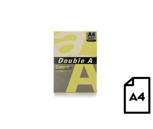 Colour paper Double A, 80g, A4, 500 sheets, Butter