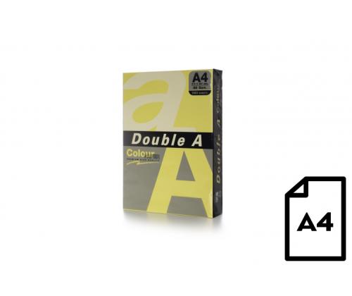 Colour paper Double A, 80g, A4, 500 sheets, Butter