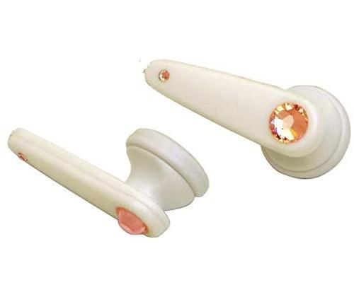 Wired Earphones Profitec DX 91 PI, MP3, 3.5 mm stereo jack, with Pink Swarovski Crystal Elements