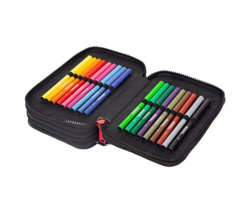 Triple decker pencil case with equipment CoolPack Jumper 3 BEAR