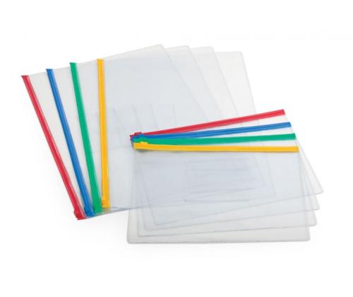 Folder Forpus, A4, with various zipper, transparent 0819-001