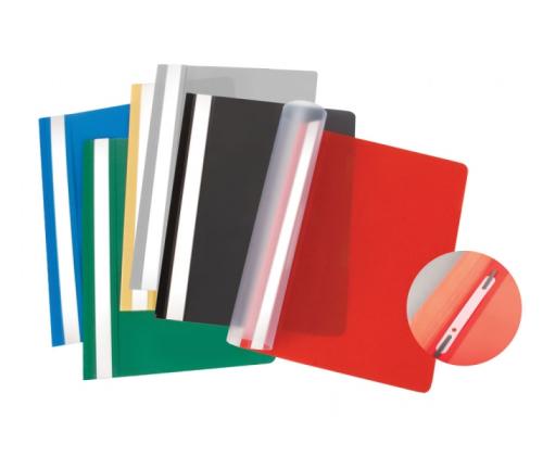 Segtuvėlis skaidriu viršeliu Forpus Standart, A4, juodas