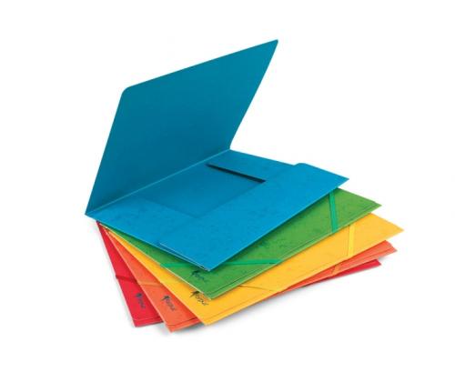 Folder with rubbers Forpus, A4, cardboard, capacity 300 sheets, red