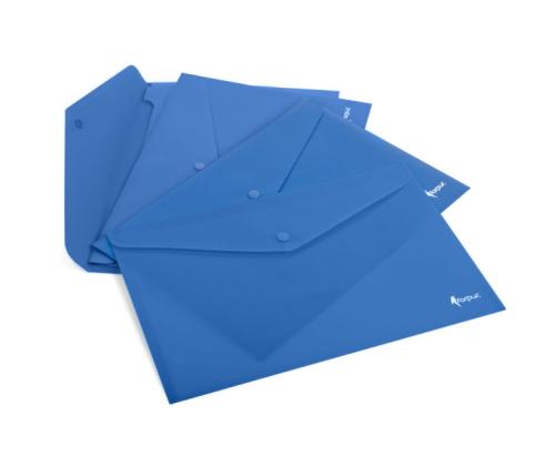 Envelope with print Forpus, A4, plastic, blue