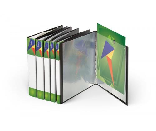 Folder with sleeves Forpus (60) A4, Black