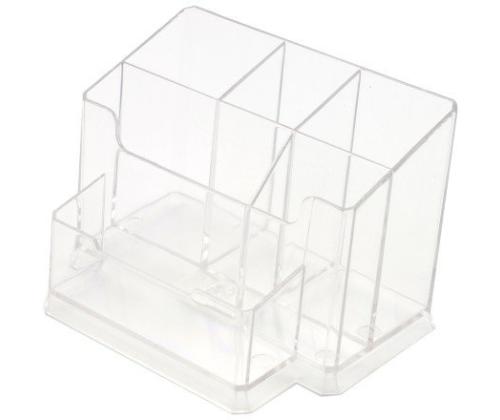 Pencil case Forpus, transparent, empty, section 6 1005-016