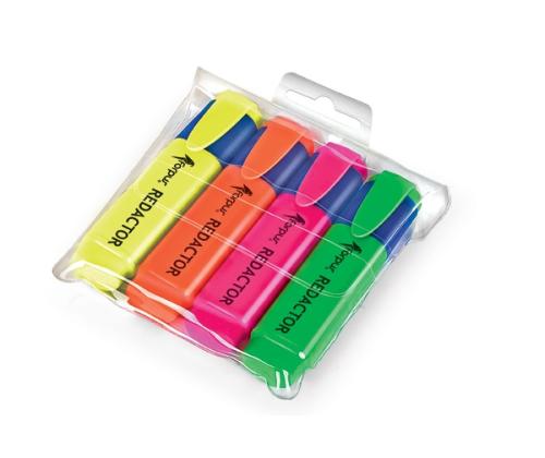Textmarker set Forpus Redactor, 2-5 mm, 4 Colors