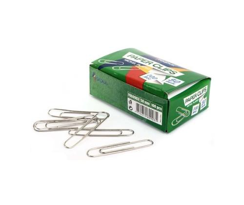 Clips Forpus, white metal, 50mm circular (100) 1104-003