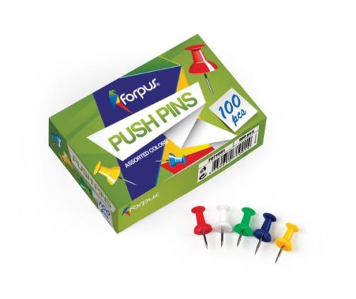 Cork board Forpus pins in different colors (100) 0612-001