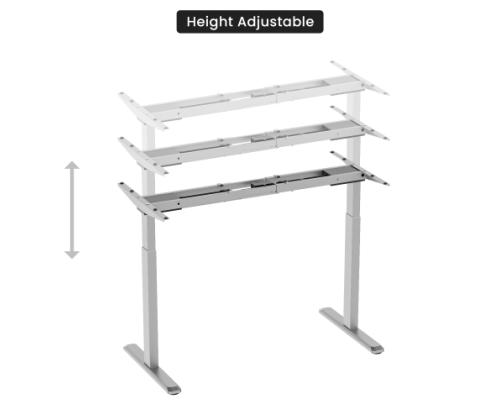 Adjustable Height Table Frame Up Up Bjorn, Gray