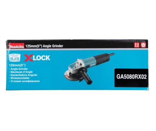 Makita GA5080RX02 Angle grinder 1400W, 125mm, 12000min