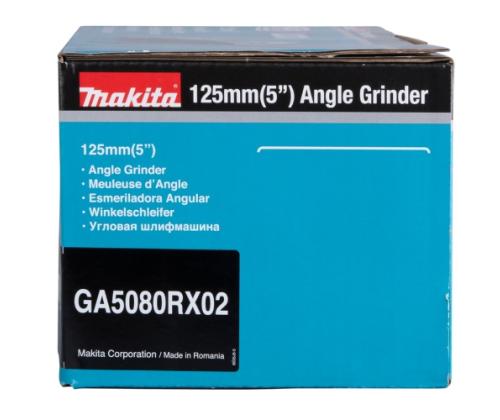 Makita GA5080RX02 Angle grinder 1400W, 125mm, 12000min