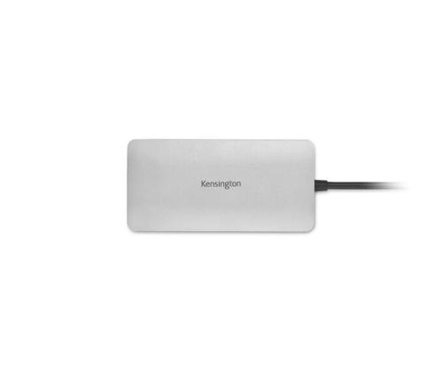 Kensington UH1400P Mobile Hub/Docking Station, 8-in-1 USB-C, Gray