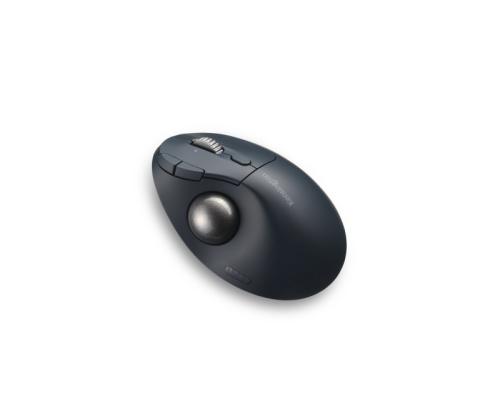 Kensington ProFit Ergo TB550 Trackball Wireless Mouse, RF Wireless + Bluetooth, 1600 DPI, Black/Grey