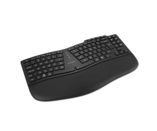 Kensington Pro Fit Ergo KB675 EQ TKL Wireless Keyboard, RF Wireless + BT, US Int, Black