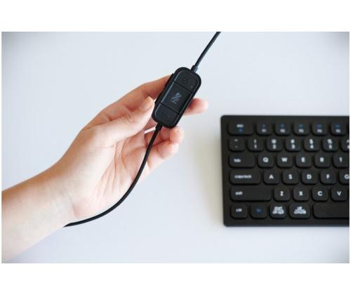 Kensington H2000 Wired Headset USB-C, Black