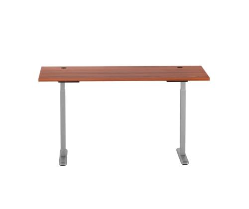 Adjustable Height Table Up Up Bjorn Gray, Table top M Dark Walnut