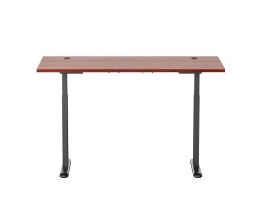 Adjustable Height Table Up Up Bjorn Black, Table top M Dark Walnut