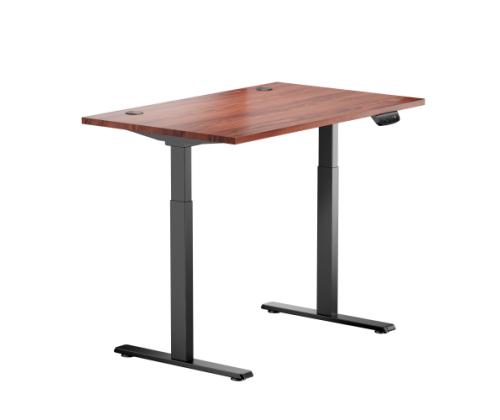 Adjustable Height Table Up Up Bjorn Black, Table top M Dark Walnut