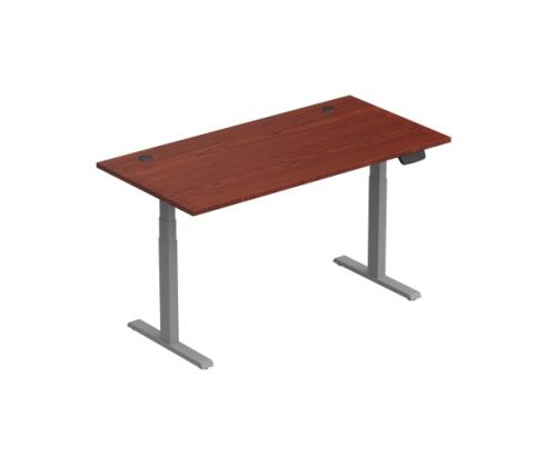 Adjustable Height Table Up Up Thor Gray, Table top L Dark Walnut