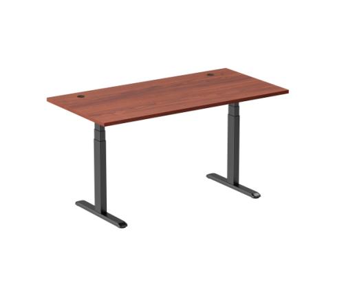 Adjustable Height Table Up Up Thor Black, Table top L Dark Walnut