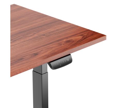 Adjustable Height Table Up Up Thor Black, Table top L Dark Walnut