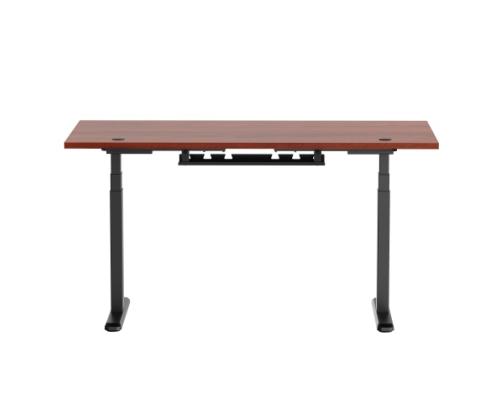 Adjustable Height Table Up Up Thor Black, Table top L Dark Walnut