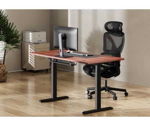 Adjustable Height Table Up Up Thor Black, Table top L Dark Walnut