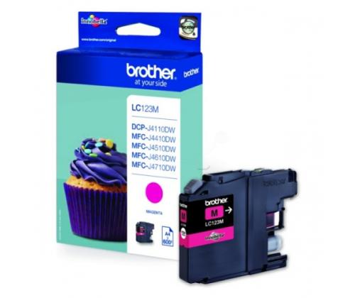 Brother LC123 (LC123M) Ink Cartridge, Magenta