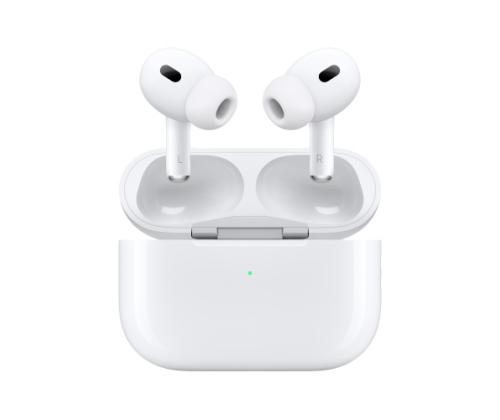Apple AirPods Pro (2nd Gen) Wireless In-Ear Headphones Earbuds, Balta (MQD83ZM/A)