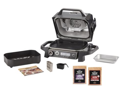 Ninja Woodfire OG701EU Electric BBQ Grill &amp; Smoker, 2400 W, Black