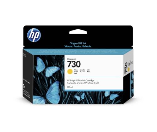 HP 730 (P2V64A) Ink Cartridge, Yellow