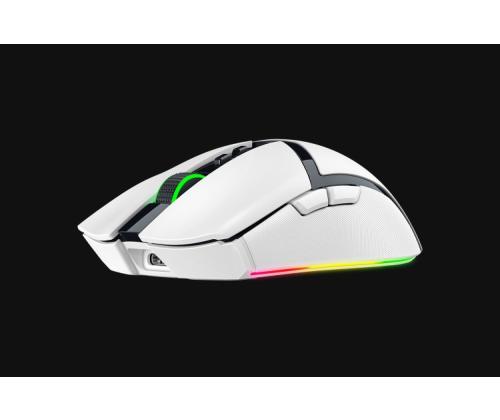 Razer Cobra Pro Wireless Gaming Mouse RF Wireless + Bluetooth + USB-C, 30000 DPI, White