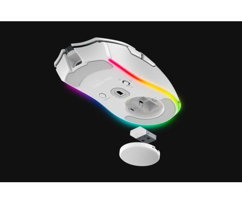 Razer Cobra Pro Wireless Gaming Mouse RF Wireless + Bluetooth + USB-C, 30000 DPI, White