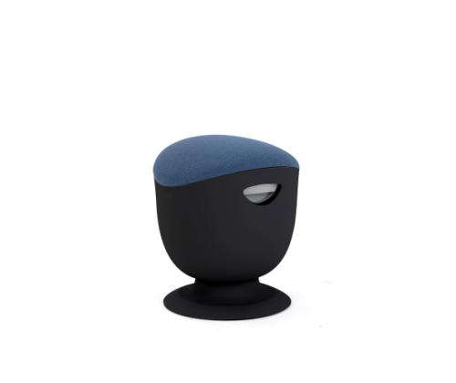 Up Up Seul ergonomic balance stool Black, D47 Blue fabric