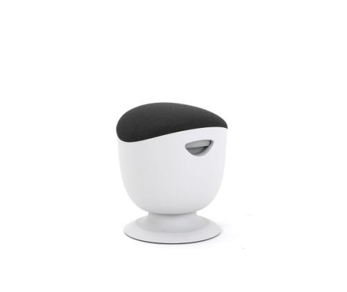 Up Up Seul ergonomic balance stool White, D48 Black(DG) fabric