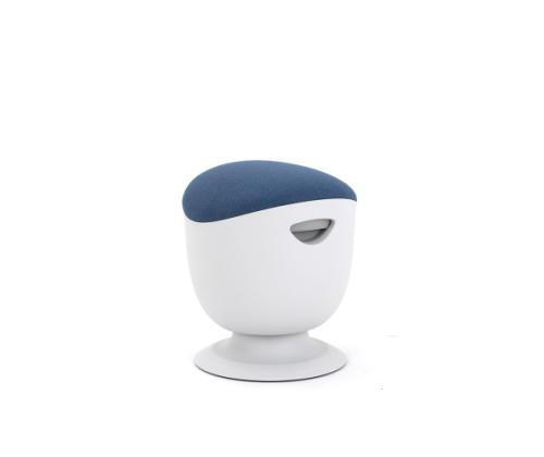 Up Up Seul ergonomic balance stool White, D47 Blue fabric
