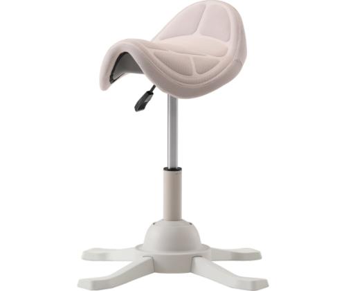 Up Up Toronto ergonomic balance stool White, Ivory fabric, longer gas lift