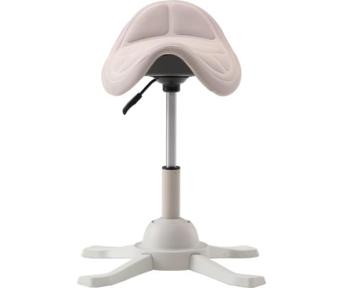 Up Up Toronto ergonomic balance stool White, Ivory fabric, longer gas lift