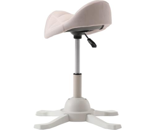 Up Up Toronto ergonomic balance stool White, Ivory fabric, longer gas lift