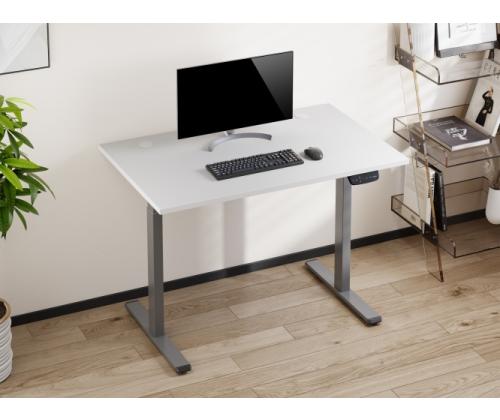 Adjustable Height Table Up Up Bjorn Gray, Table top M White