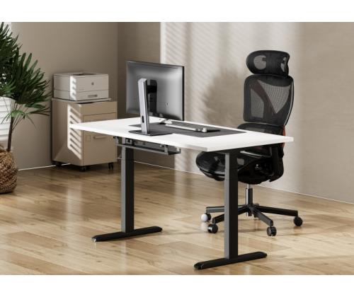 Adjustable Height Table Up Up Thor Black, Table top M White