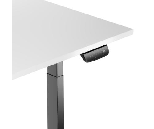 Adjustable Height Table Up Up Bjorn Black, Table top L White