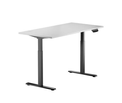 Adjustable Height Table Up Up Bjorn Black, Table top L White