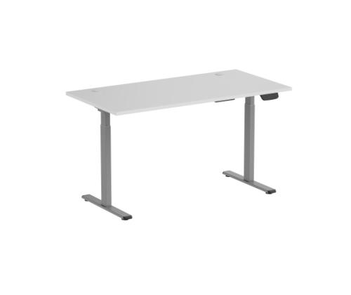 Adjustable Height Table Up Up Bjorn Gray, Table top L White