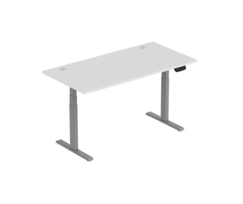 Adjustable Height Table Up Up Thor Gray, Table top L White