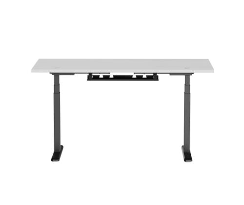Adjustable Height Table Up Up Thor Black, Table top L White